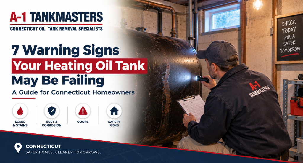 Heating oil tank warning signs